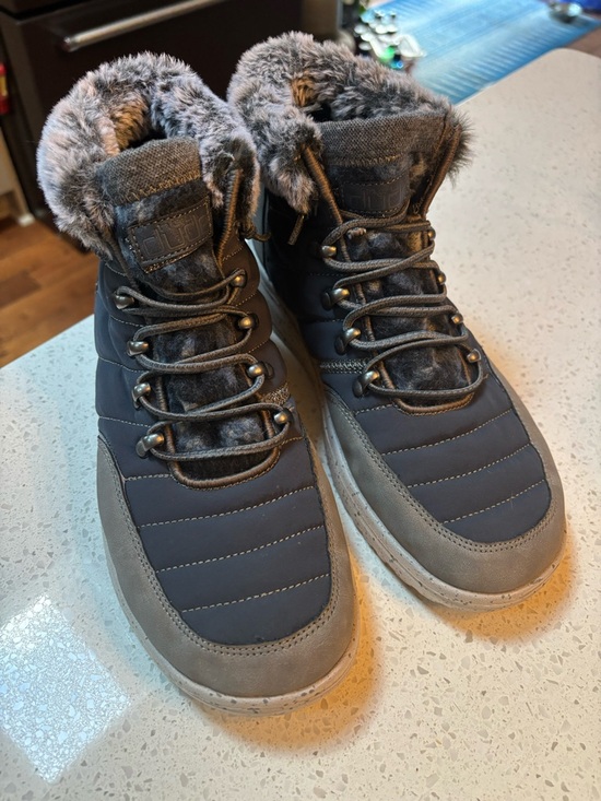 Hey Dude Shoes - Hey Dude Brandy Women's Winter Boots Grey Size 9 Faux Fur Lined